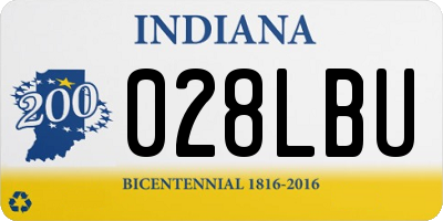IN license plate 028LBU
