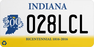 IN license plate 028LCL