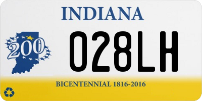 IN license plate 028LH