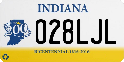 IN license plate 028LJL