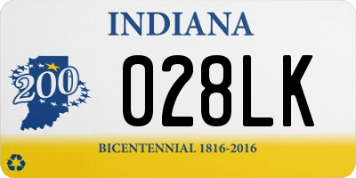 IN license plate 028LK