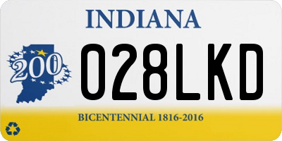 IN license plate 028LKD