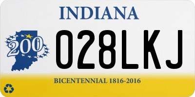 IN license plate 028LKJ