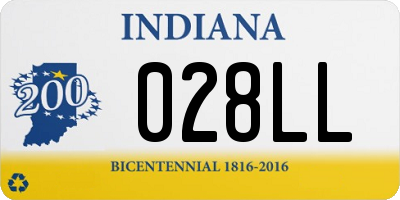 IN license plate 028LL