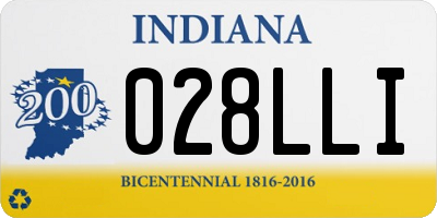 IN license plate 028LLI