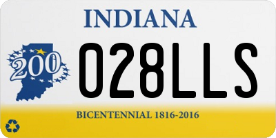 IN license plate 028LLS