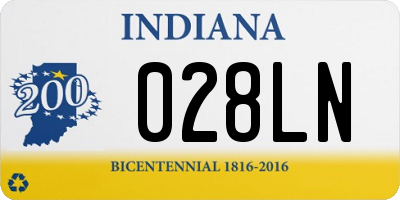 IN license plate 028LN