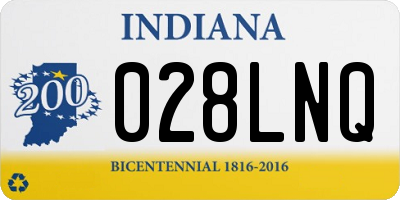 IN license plate 028LNQ
