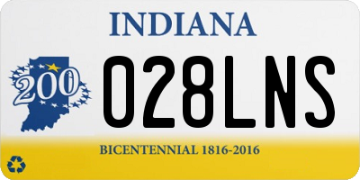 IN license plate 028LNS