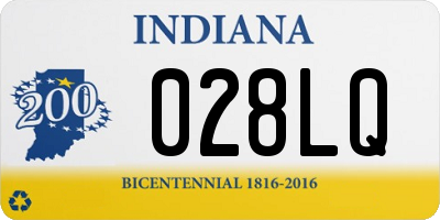 IN license plate 028LQ