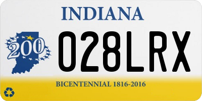 IN license plate 028LRX
