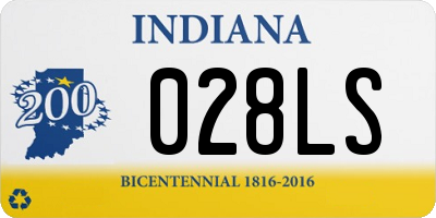 IN license plate 028LS