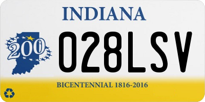 IN license plate 028LSV