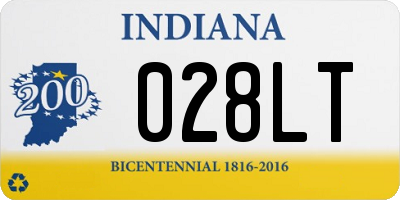 IN license plate 028LT