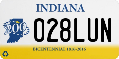 IN license plate 028LUN