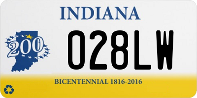 IN license plate 028LW