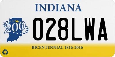 IN license plate 028LWA