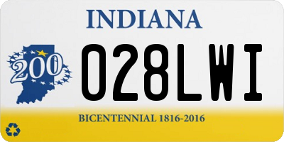 IN license plate 028LWI
