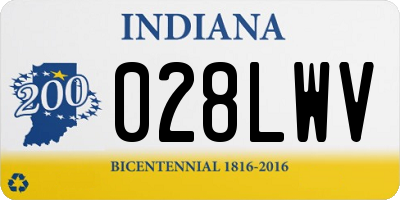 IN license plate 028LWV