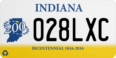 IN license plate 028LXC