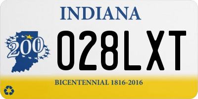 IN license plate 028LXT