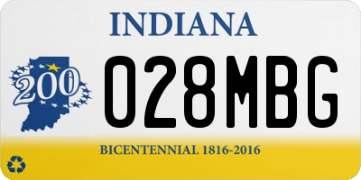 IN license plate 028MBG
