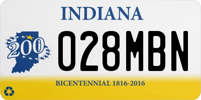 IN license plate 028MBN