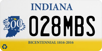 IN license plate 028MBS