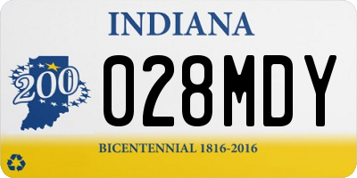 IN license plate 028MDY