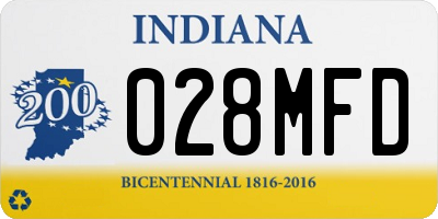 IN license plate 028MFD