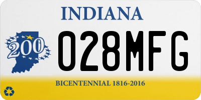 IN license plate 028MFG