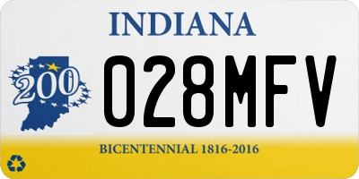 IN license plate 028MFV