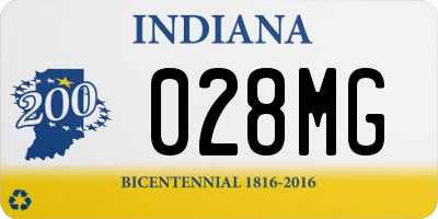 IN license plate 028MG