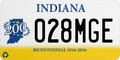 IN license plate 028MGE