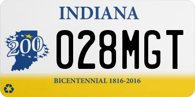 IN license plate 028MGT