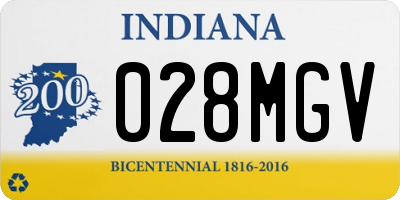 IN license plate 028MGV