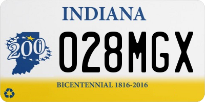 IN license plate 028MGX