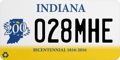 IN license plate 028MHE