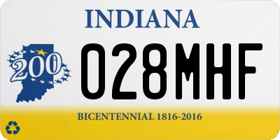 IN license plate 028MHF