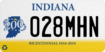 IN license plate 028MHN