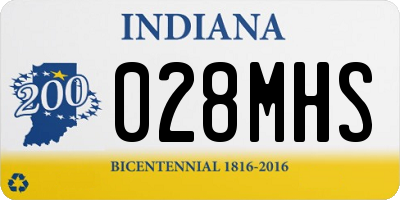 IN license plate 028MHS