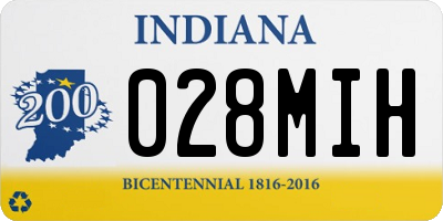 IN license plate 028MIH