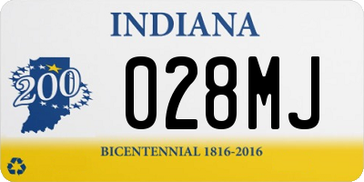 IN license plate 028MJ