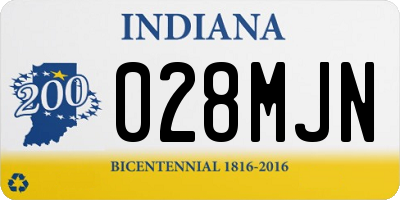 IN license plate 028MJN