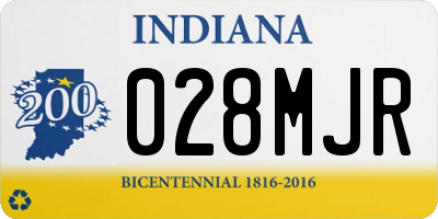 IN license plate 028MJR