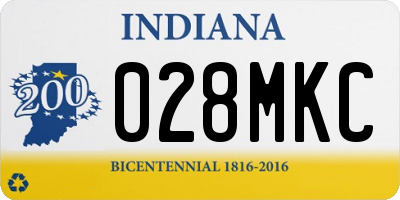 IN license plate 028MKC