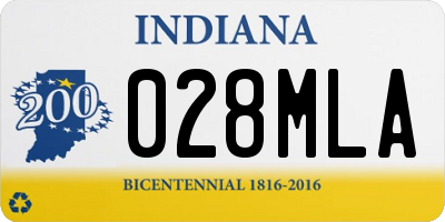 IN license plate 028MLA