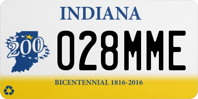 IN license plate 028MME