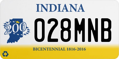 IN license plate 028MNB