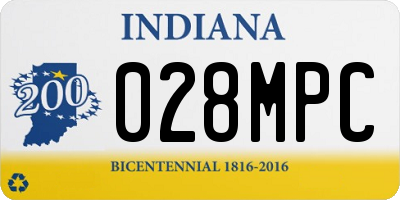 IN license plate 028MPC